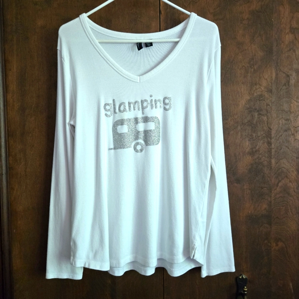 Cynthia Rowley Glamping Camper Top PTP=19.5"